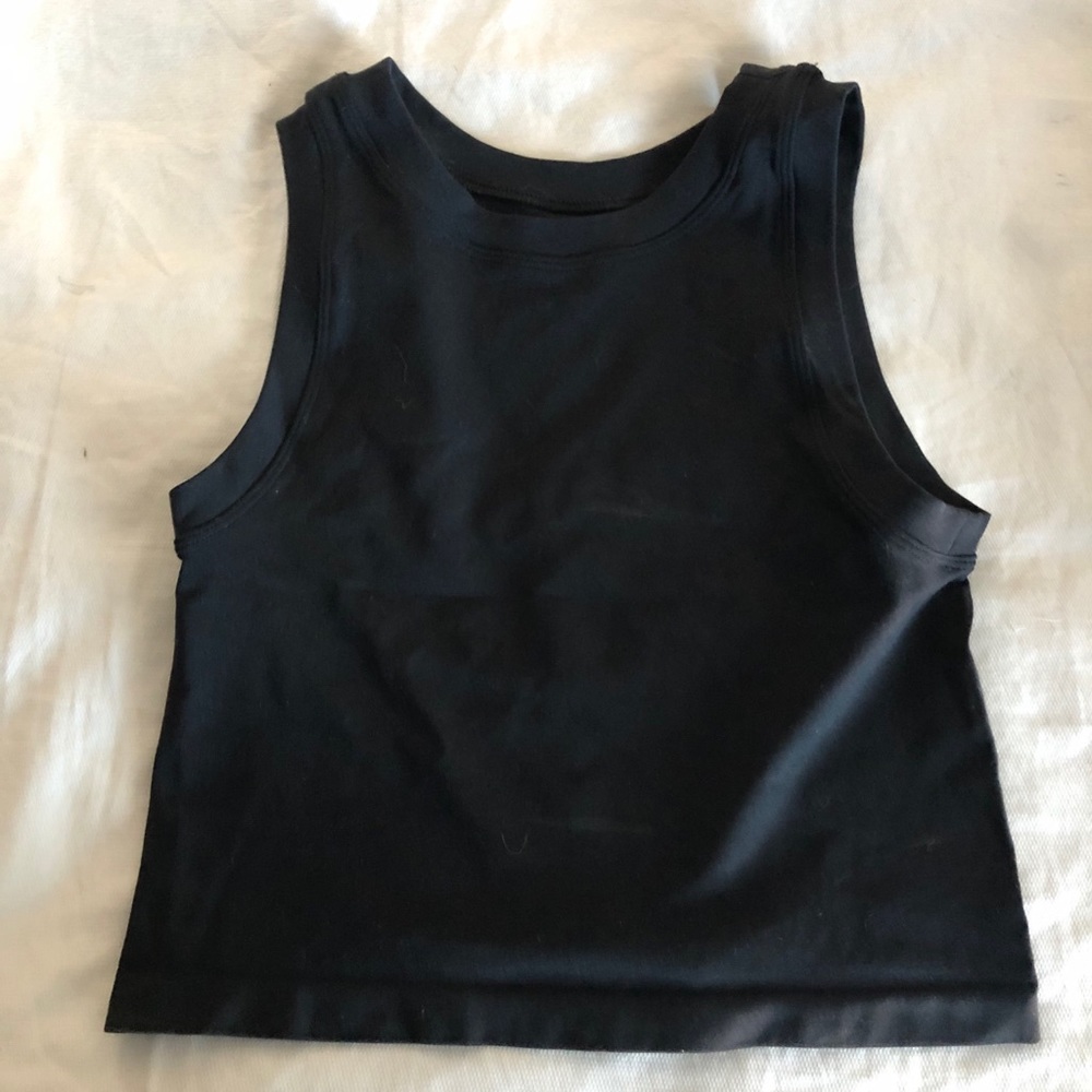 Free People Black Intimately Crop Top
